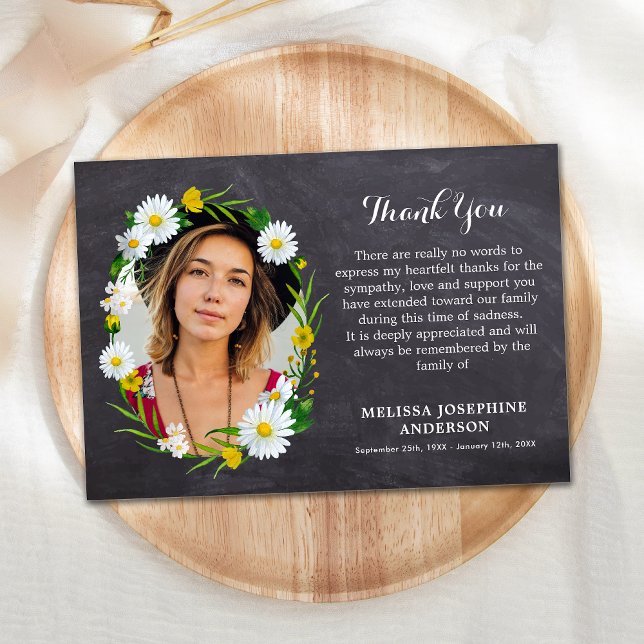 Tarjeta De Agradecimiento Personalizado de simpatía funeraria Foto Memorial  (Subido por el creador)