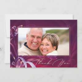 Tarjeta De Agradecimiento Personalizado del aniversario del boda