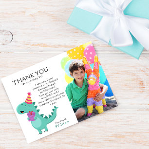 Tarjeta De Agradecimiento Personalizado del Fiesta de fotografía de cumpleañ