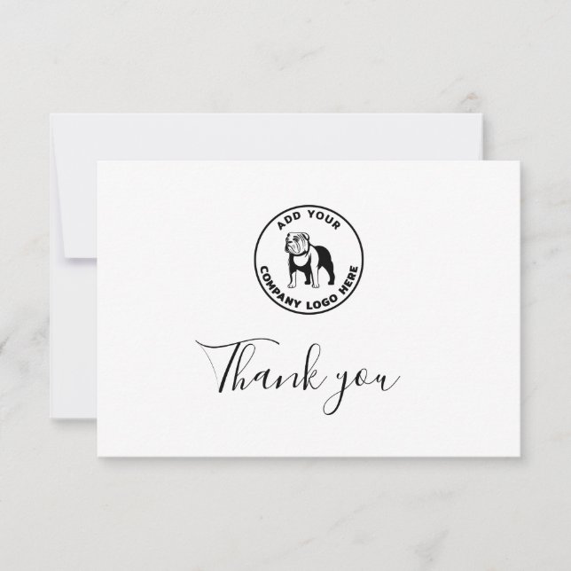 Tarjeta De Agradecimiento Personalizado del logotipo profesional moderno (Anverso)
