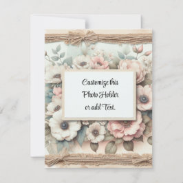 Tarjeta De Agradecimiento Personalizado del soporte de imagen