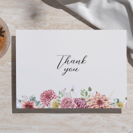 Tarjeta De Agradecimiento Personalizado Dusty Rosa