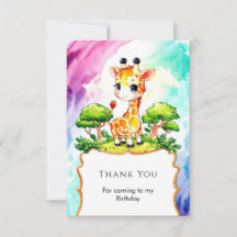 Personalizado Feliz cumpleaños de Giraffe