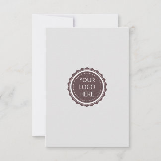 Tarjeta De Agradecimiento Personalizado Logotipo de código promocional para