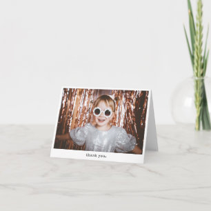 Tarjeta De Agradecimiento Personalizado Minimalista Estilo de Foto Instantán