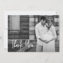 Tarjeta De Agradecimiento Personalizado moderno para la manipulación Foto Du