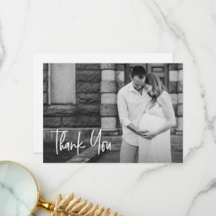 Tarjeta De Agradecimiento Personalizado moderno para la manipulación Foto Du