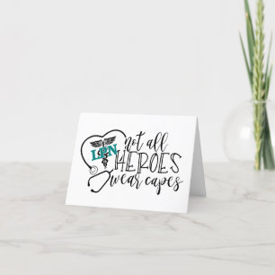 Tarjeta De Agradecimiento Personalizado No todos los héroes usan mayúsculas