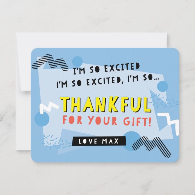 Tarjeta De Agradecimiento PERSONALIZADO ORDER gracias guardado por la campan (Anverso)