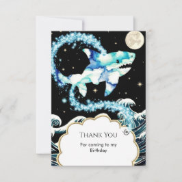 Tarjeta De Agradecimiento Personalizado Pastel Encantado Cumpleaños del Tibu