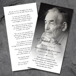 Tarjeta De Agradecimiento Personalizado personalizado: simpatía por la foto