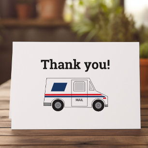 Tarjeta De Agradecimiento Personalizado Portadora de correo doblado