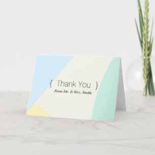 Tarjeta De Agradecimiento Personalizado simple Elegante Gracias