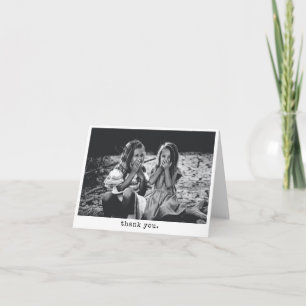 Tarjeta De Agradecimiento Personalizado simple máquina de fotos Tipo de letr