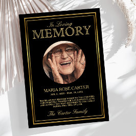 Tarjeta De Agradecimiento Personalizado Sympathy Funeral Photo