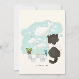 Tarjeta De Agradecimiento [Personalizado] Un día de gato - Descansa en la nu