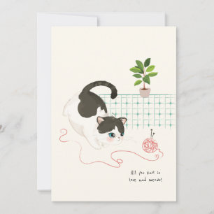 Tarjeta De Agradecimiento [Personalizado] Un día de gato - Todo lo que sabes