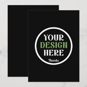 Tarjeta De Agradecimiento personalizado, único, elegante y minimalista hersh