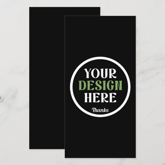 Tarjeta De Agradecimiento personalizado, único, elegante y minimalista hersh (Anverso / Reverso)