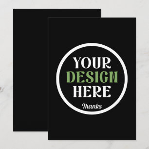 Tarjeta De Agradecimiento personalizado, único, elegante y minimalista hersh