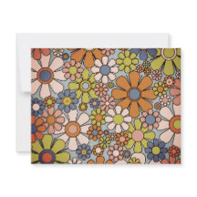 Personalizado Vintage Estética Floral de los 60 70