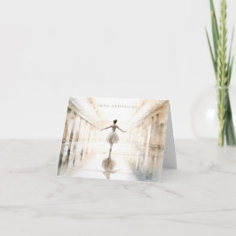 Tarjeta De Agradecimiento Personalized Ballet Thank You Note Card Stationery