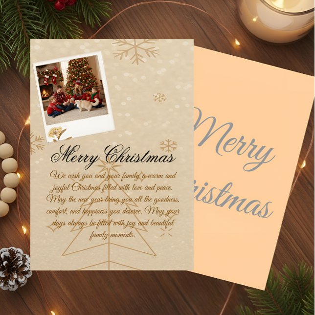 Tarjeta De Agradecimiento “Personalized Family Christmas Photo Card” (Subido por el creador)