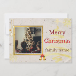 Tarjeta De Agradecimiento Personalized Family Christmas Photo Holiday Card