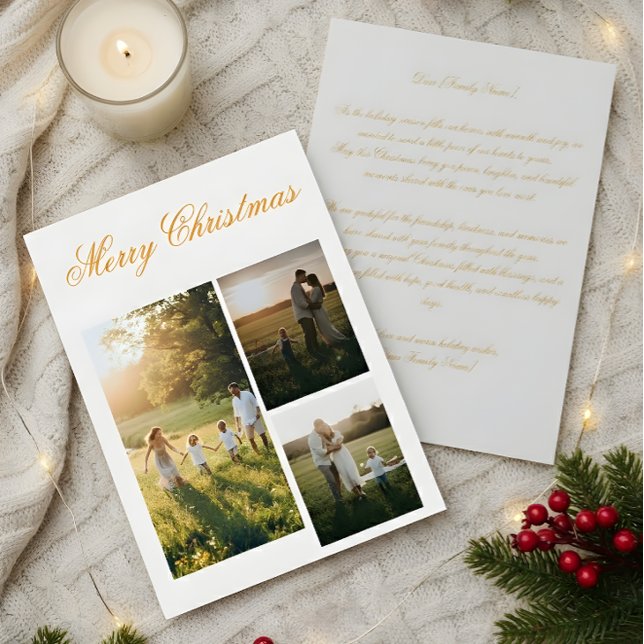 Tarjeta De Agradecimiento Personalized Family Photo Christmas Card (Subido por el creador)