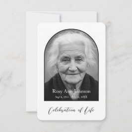 Tarjeta De Agradecimiento Personalized Memorial Thank You Card