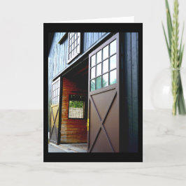 Tarjeta De Agradecimiento Perspectiva de la puerta de la barra