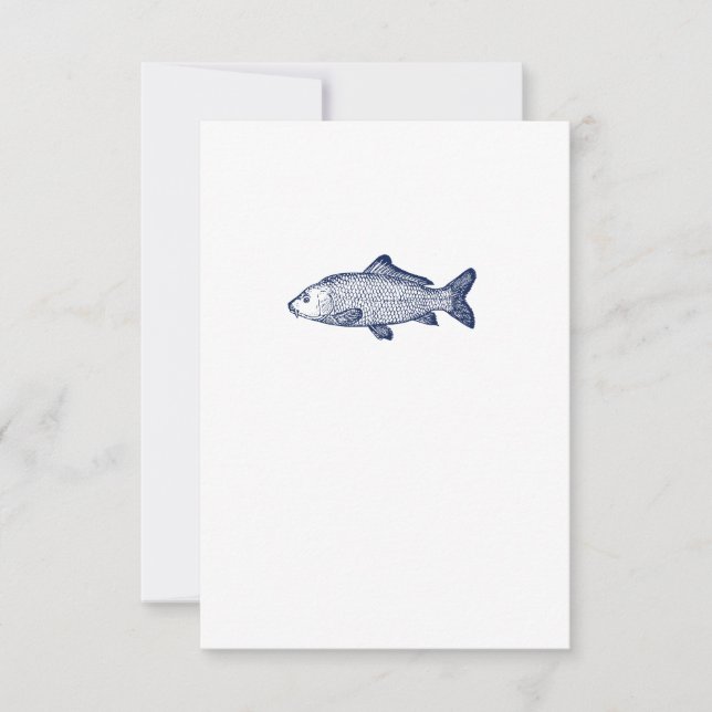 Tarjeta De Agradecimiento Pescado de la Marina (Anverso)