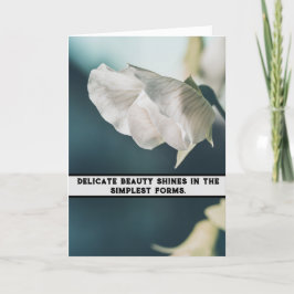 Tarjeta De Agradecimiento "Petal Elegance - Whisper de la Naturaleza"