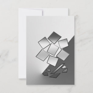 Tarjeta De Agradecimiento Pétalos de cromo