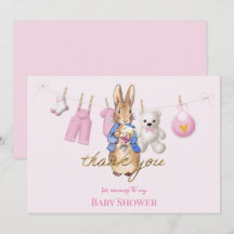 Peter, el conejo con el lienzo rosa gracias