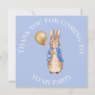 Tarjeta De Agradecimiento Peter el conejo Gracias