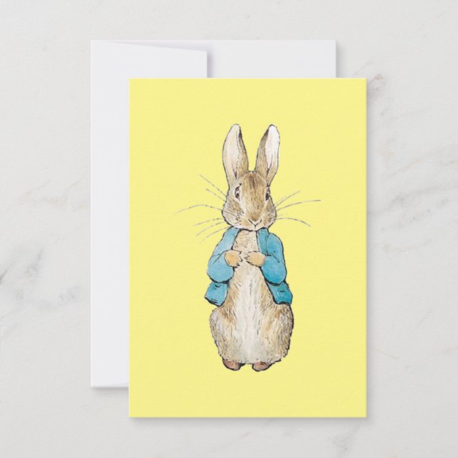 Tarjeta De Agradecimiento Peter Rabbit (Anverso)