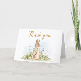Tarjeta De Agradecimiento Peter Rabbit Baby Shower
