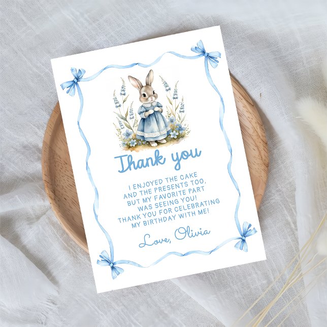 Tarjeta De Agradecimiento Peter Rabbit Baby Shower Thank You Card (Subido por el creador)