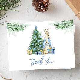 Tarjeta De Agradecimiento Peter Rabbit Navidades Baby Shower