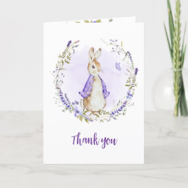 Tarjeta De Agradecimiento Peter Rabbit Purple