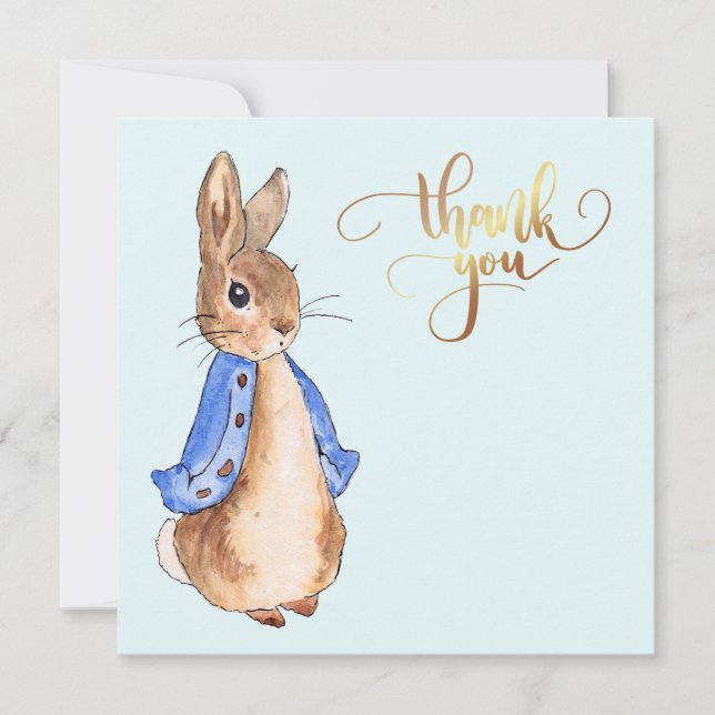 Tarjeta De Agradecimiento Peter the Rabbit (Anverso)