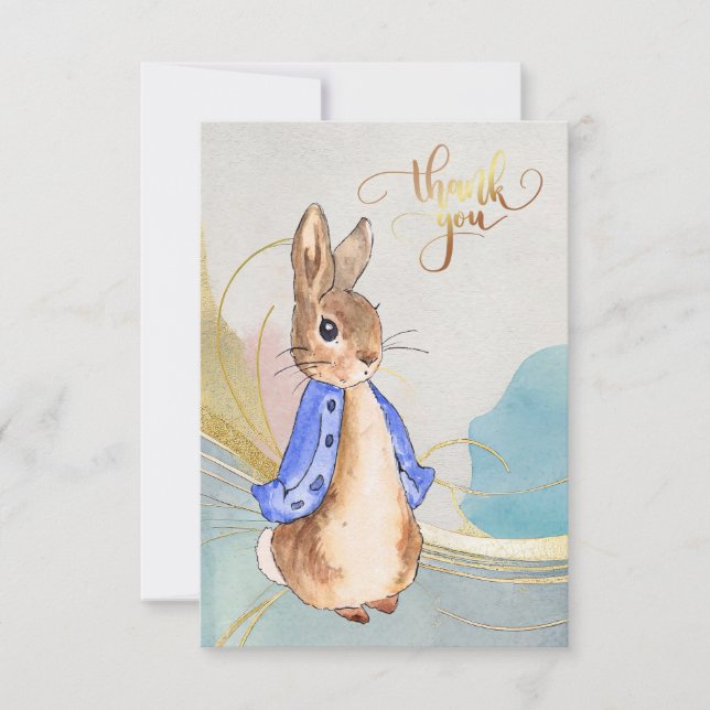 Tarjeta De Agradecimiento Peter the Rabbit (Anverso)