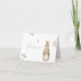 Tarjeta De Agradecimiento Peter the Rabbit Fall en el invierno de otoño en B