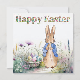Tarjeta De Agradecimiento Peter the Rabbit feliz Pascua