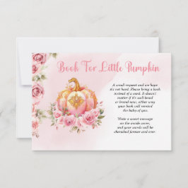 Tarjeta De Agradecimiento Petición de un libro de Baby Shower para la calaba