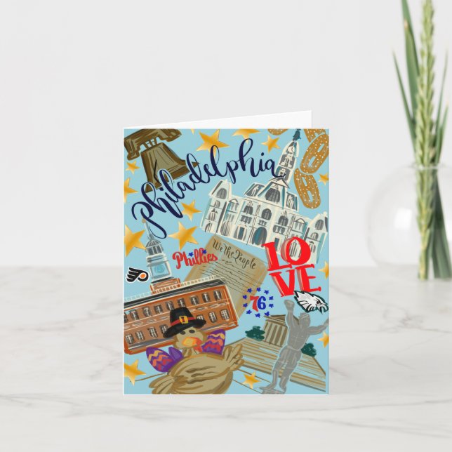 Tarjeta De Agradecimiento Philadelphia Notecard (Anverso)