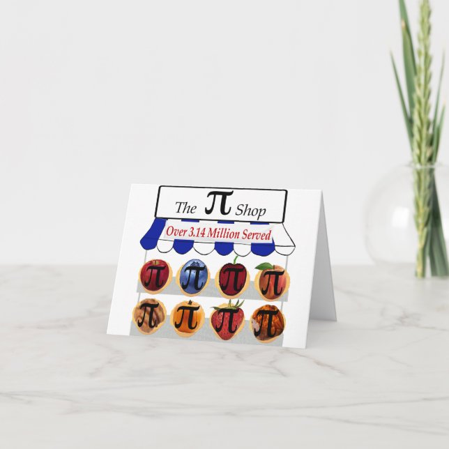 Tarjeta De Agradecimiento Pi Shop (Anverso)