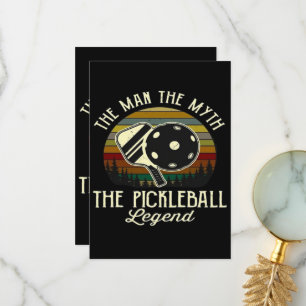 Tarjeta De Agradecimiento Pickleball- El hombre, El mito, La leyenda 