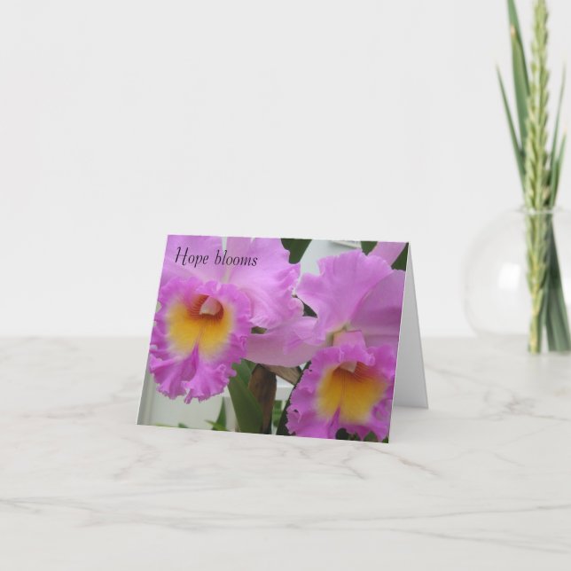 Tarjeta De Agradecimiento PICT0393, floraciones de la esperanza (Anverso)